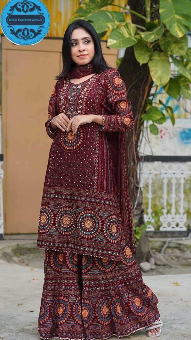 Stylish,Sarara,Three,Piece