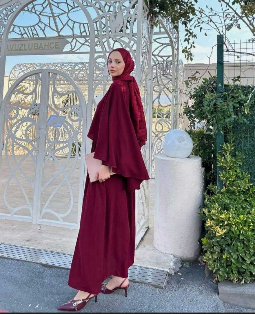 Rose,Petals,Abaya,(With,Out,Hizab)