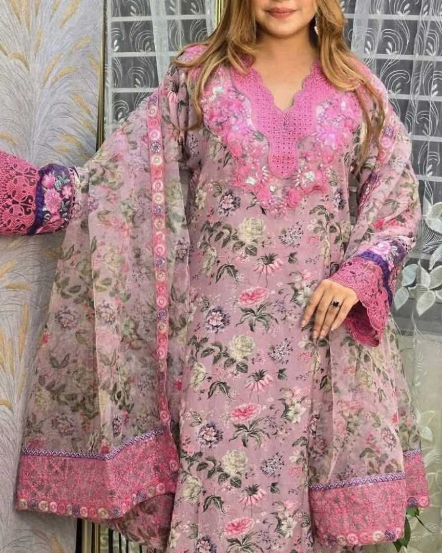 Premium,Quality,Cotton,Party,Wear,Dress,