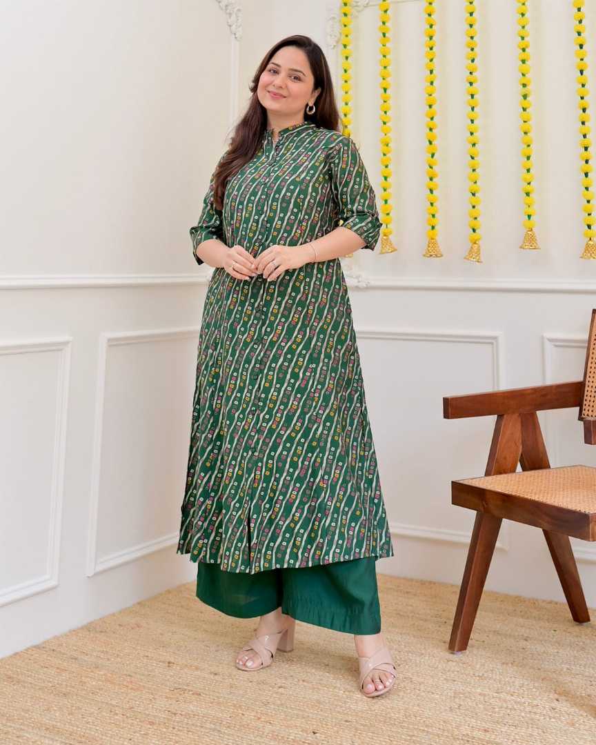 Flora,Cotton,Kurta,Palazzo,Set