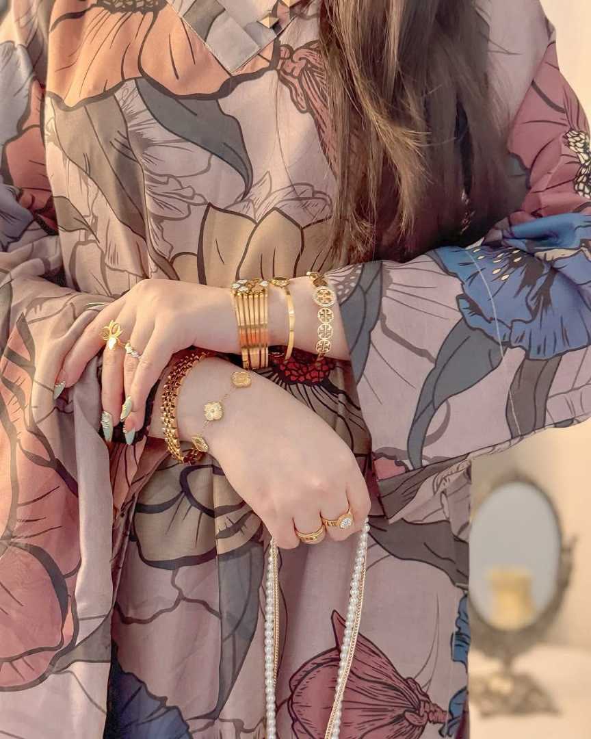 Rose,Valley,–,Floral,Printed,Suit,Set
