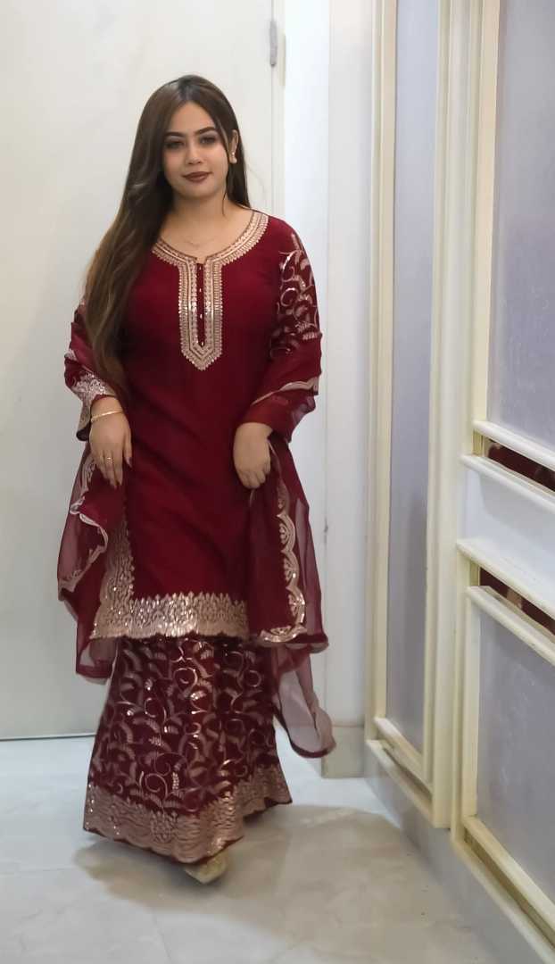 Premium,Quality,Indian,Georgette,Party,Wear,Dress,